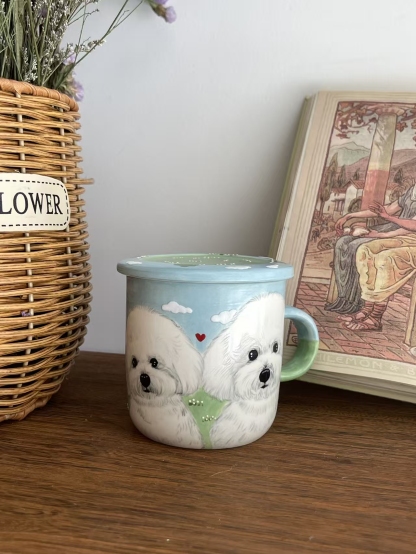 Personalized Hand-Painted Ceramic Pet Cup