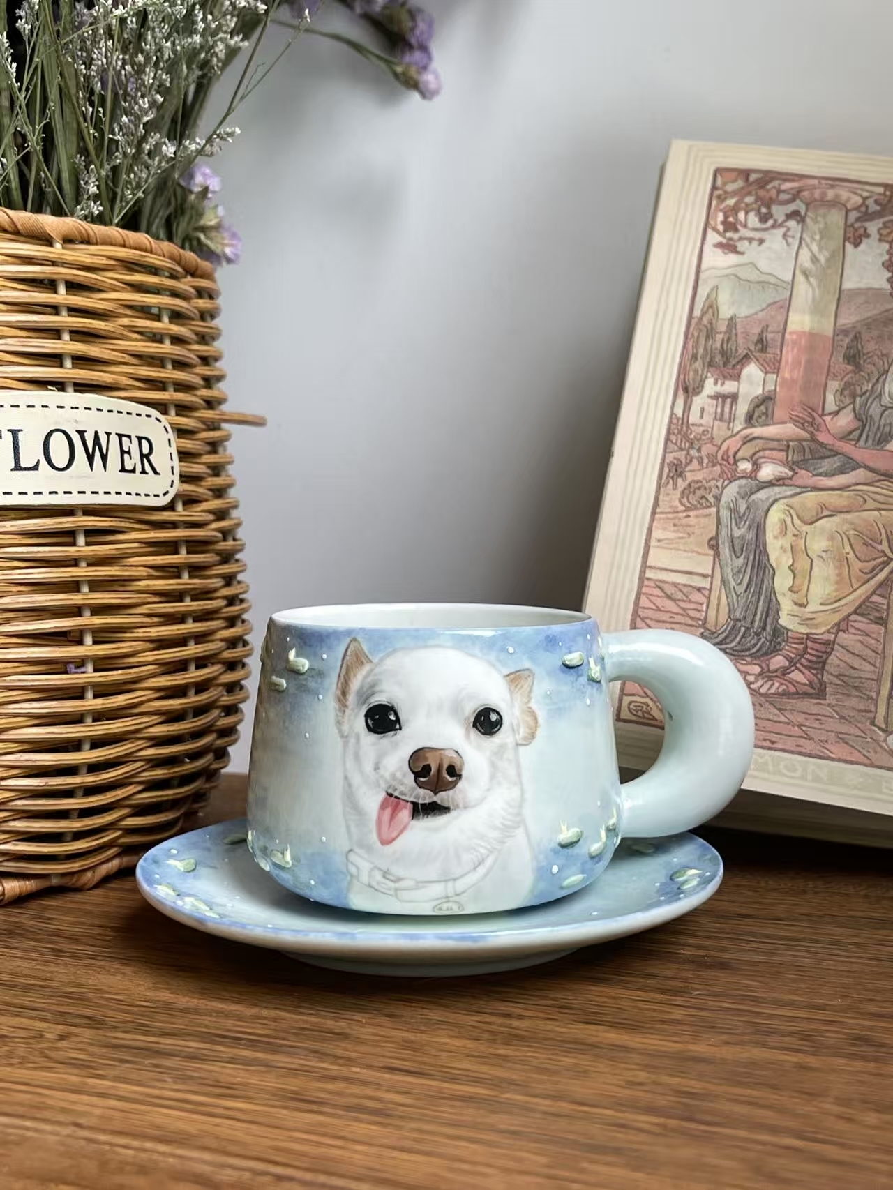 Personalized Hand-Painted Ceramic Pet Cup