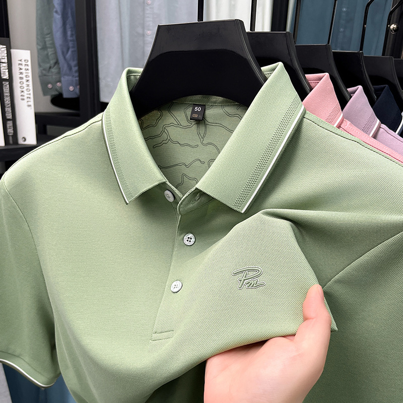 🔥Hot-Selling Ice Silk Polo for Men｜Cool, Comfy