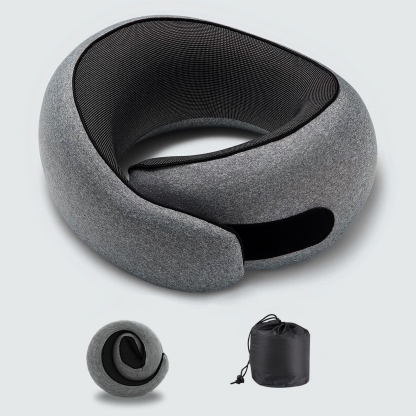 Portable U-Shaped Memory Foam Neck Pillow