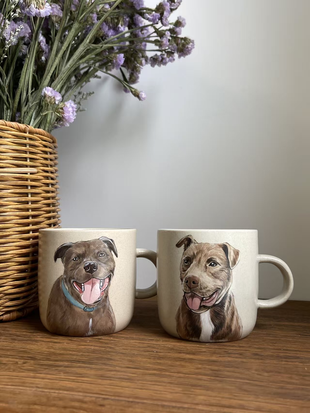 Personalized Hand-Painted Ceramic Pet Cup