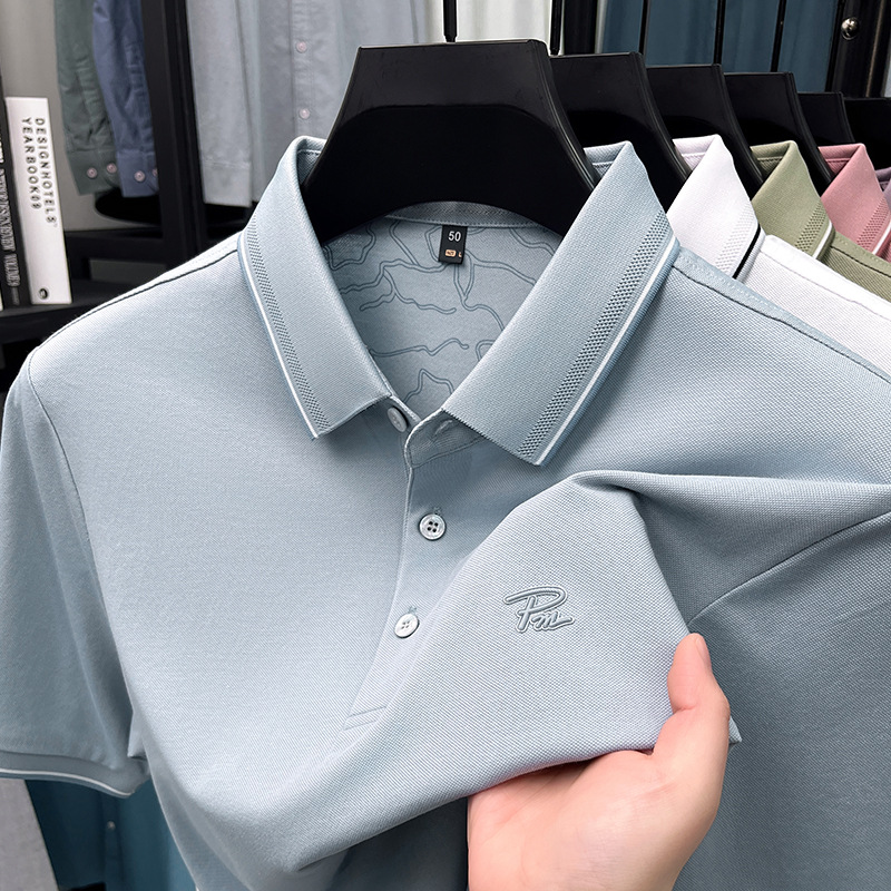 🔥Hot-Selling Ice Silk Polo for Men｜Cool, Comfy