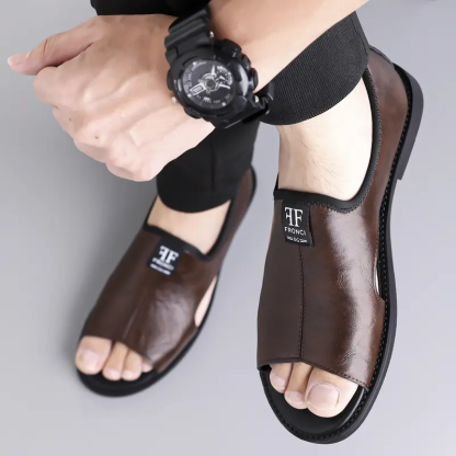 🔥Men’s Non-Slip Breathable Leather Sandals🏖️
