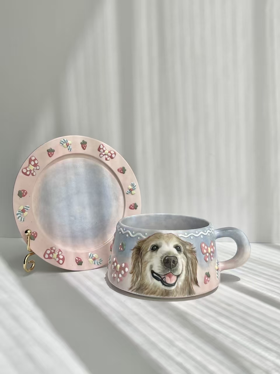 Personalized Hand-Painted Ceramic Pet Cup