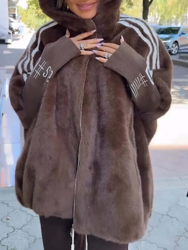 Oversized Faux Fur Winter Coat