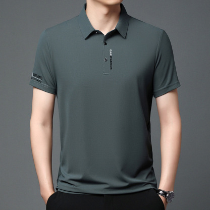 ❄Men's Non-Scratch Ice Silk Polo Shirt