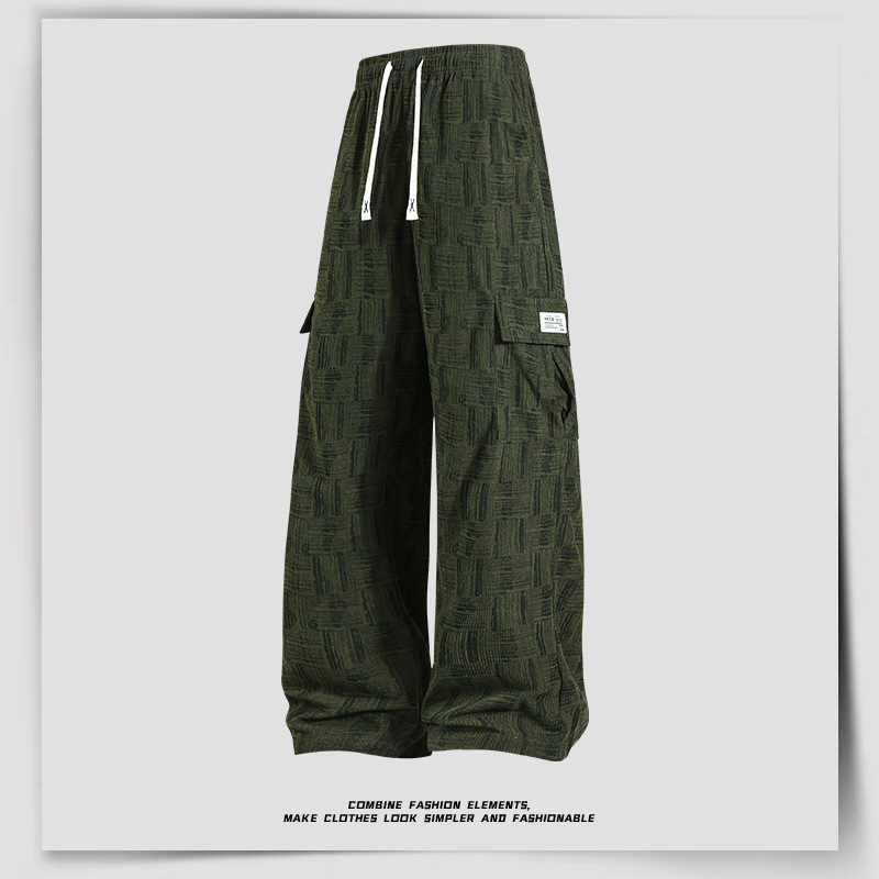 Men's Loose Wide-Leg Straight Casual Pants