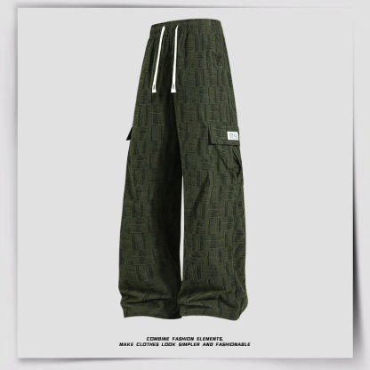 Men's Loose Wide-Leg Straight Casual Pants