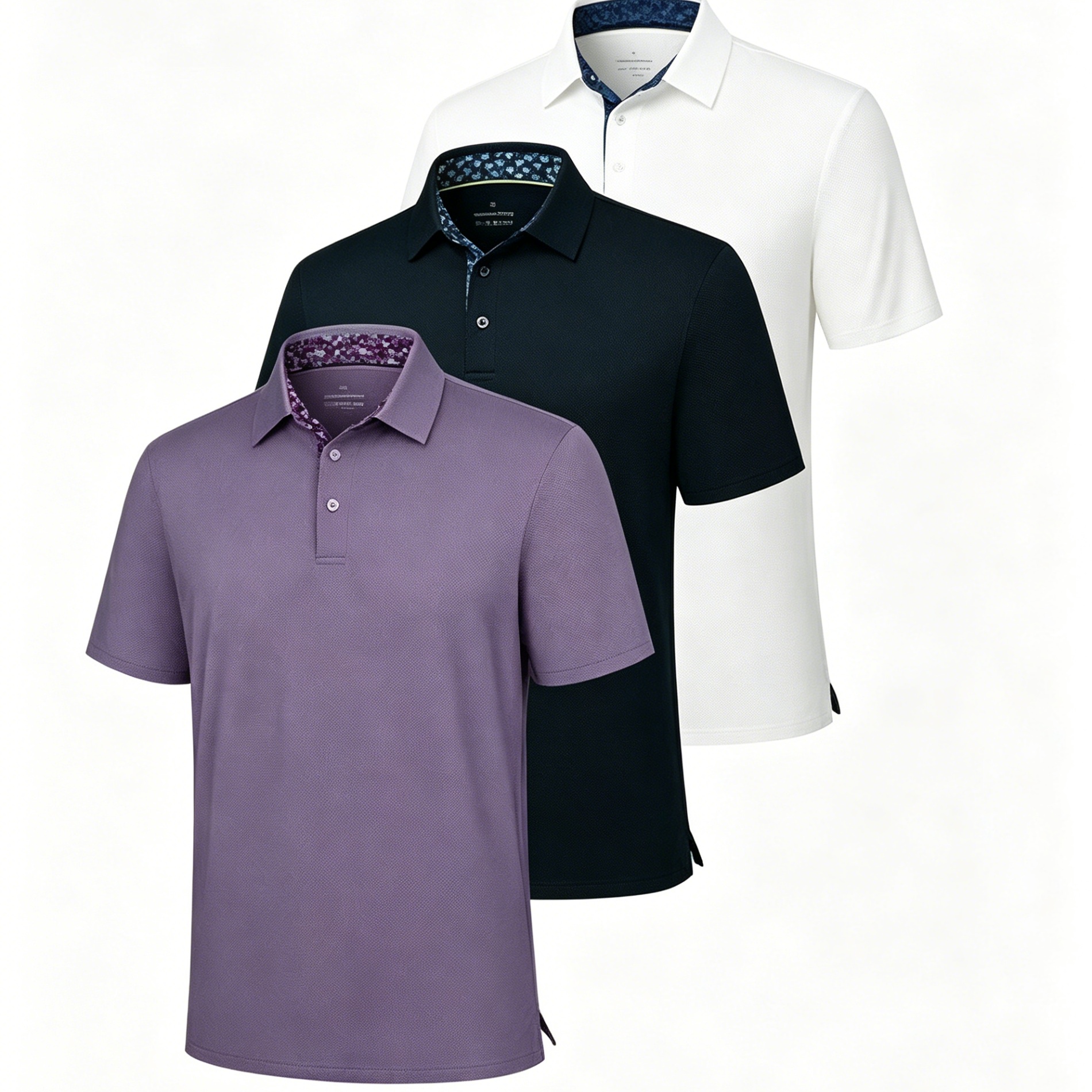 Luxury Men's Ice Silk Stretch Polo Shirt