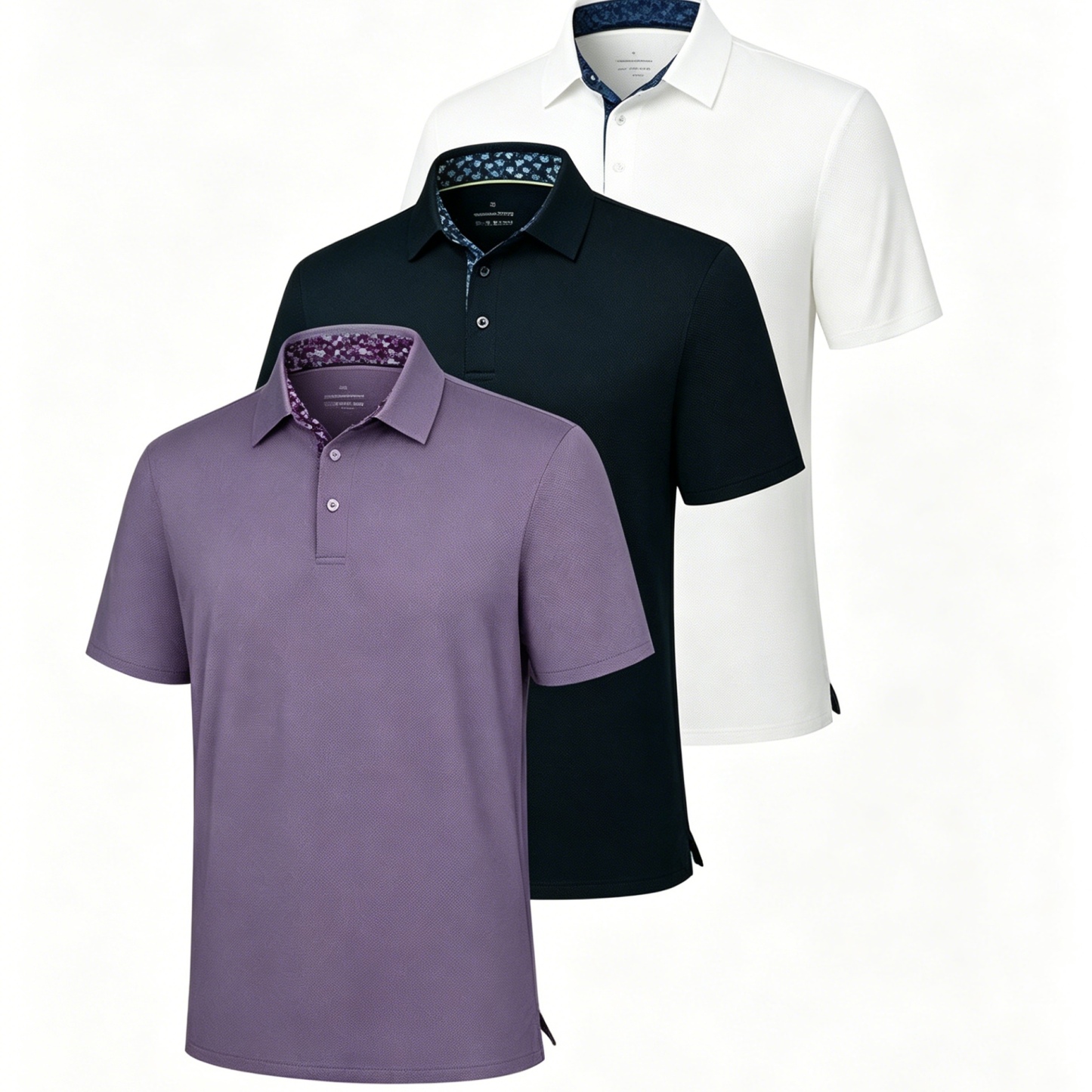 Luxury Men's Ice Silk Stretch Polo Shirt