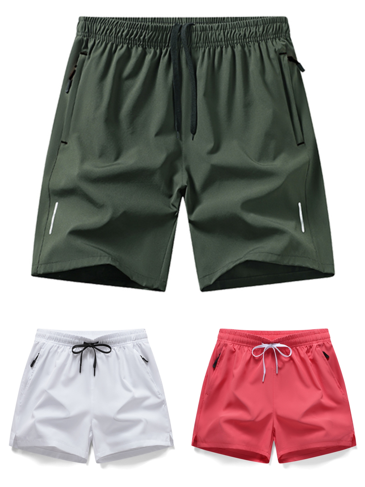 Trendy Summer Stretch Ice Silk Shorts 3 Pack