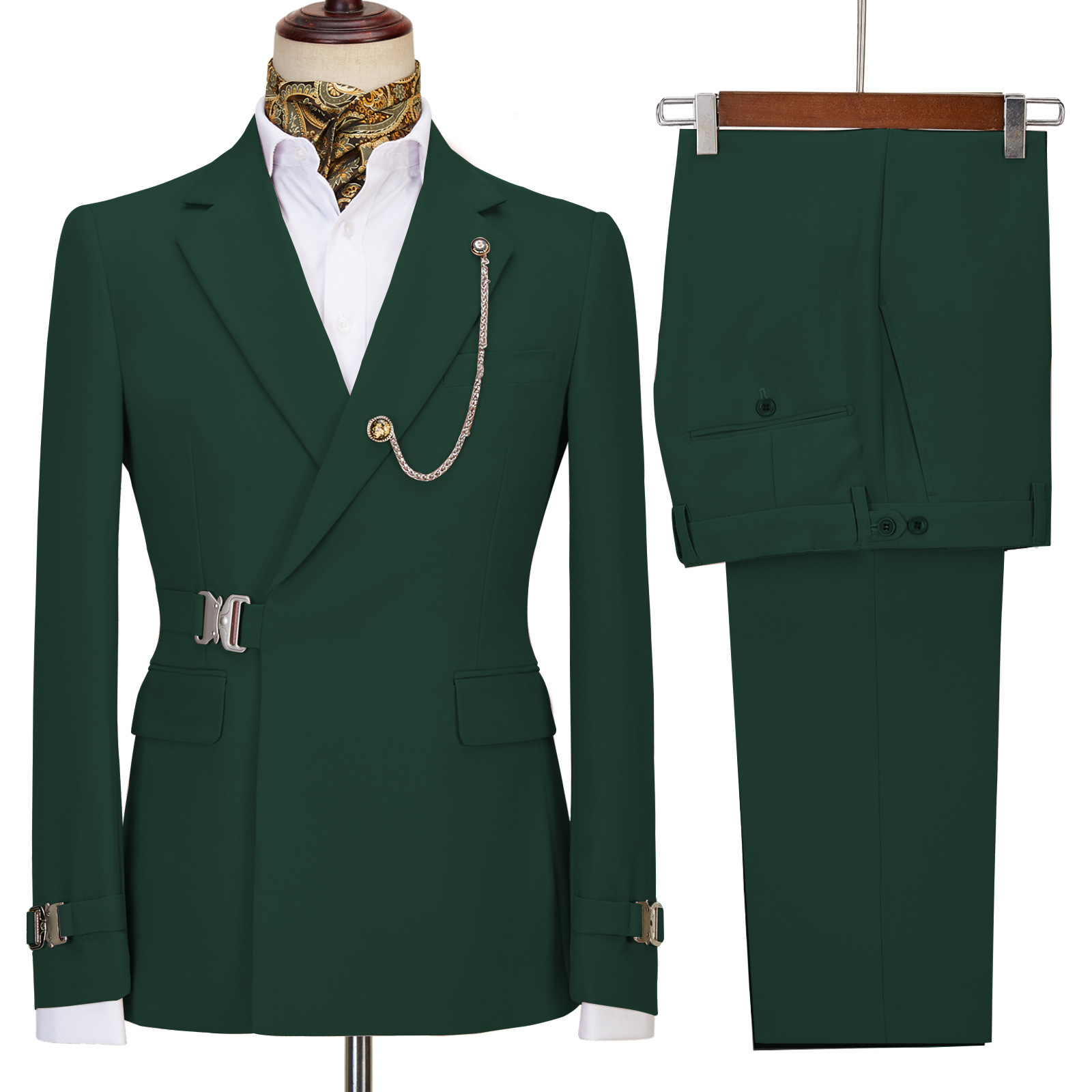 High-end Metal Buckle Men’s Suit Set