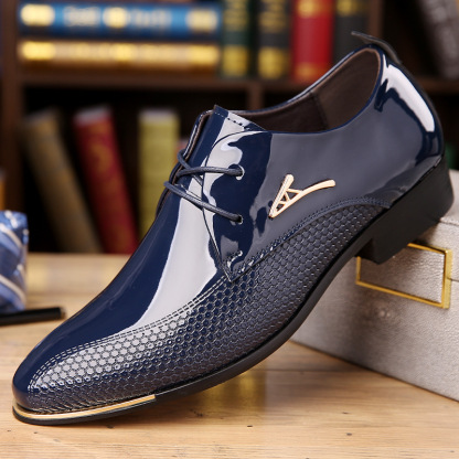Men’s Sleek Patent Leather Dress Shoes