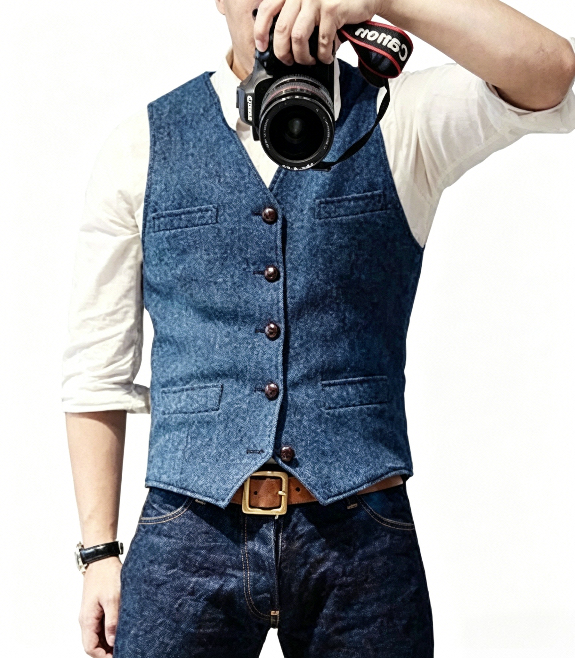 New Textured Men's Vest
