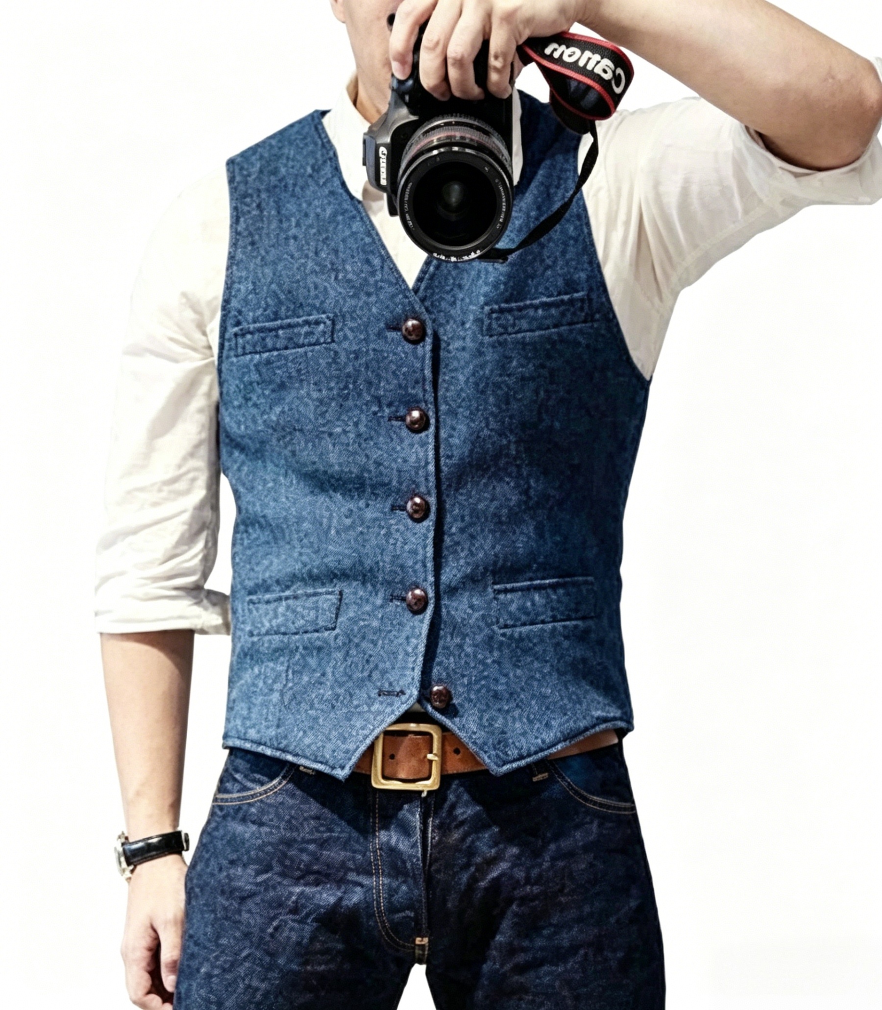 New Textured Men's Vest