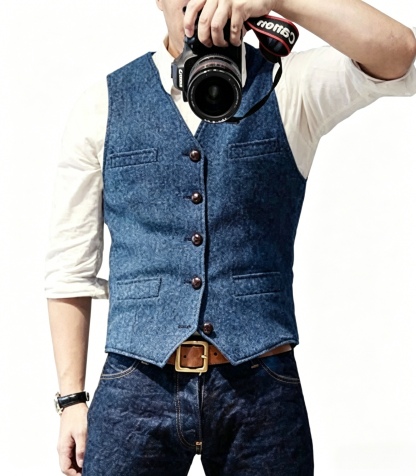 New Textured Men's Vest