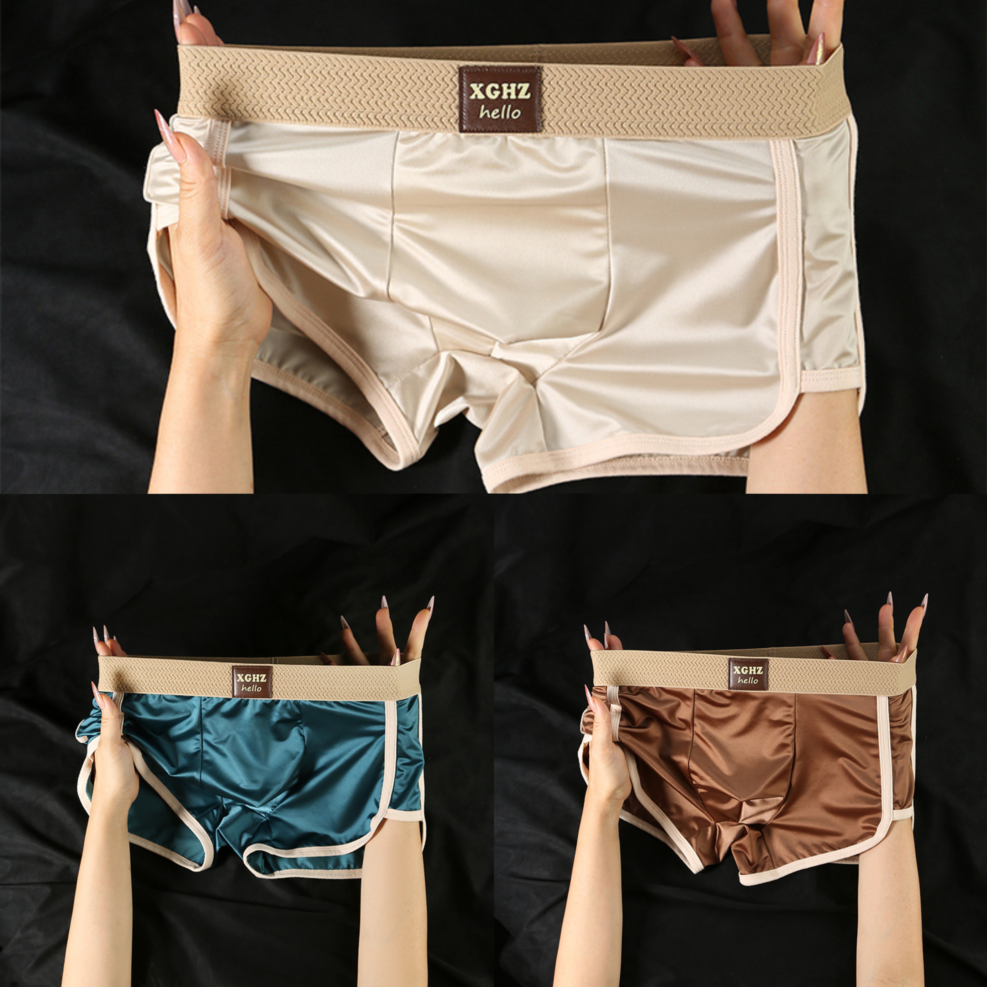 ❄Men's Luxury Cooling Satin Boxer Briefs