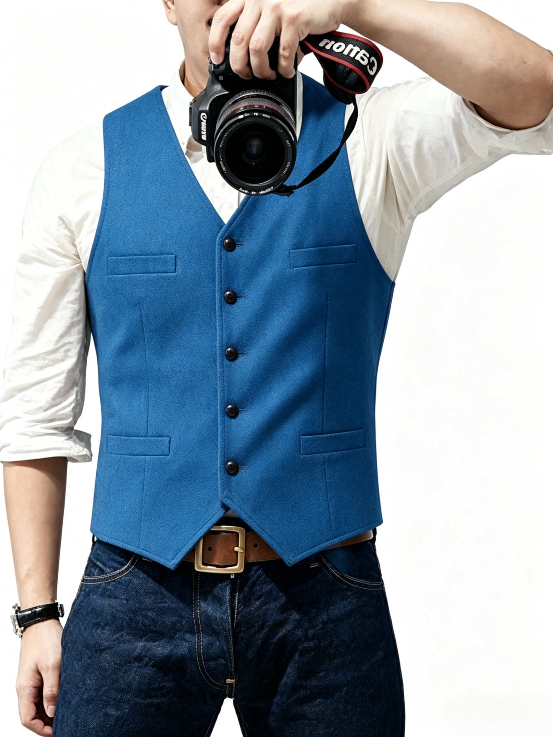 New Textured Men's Vest