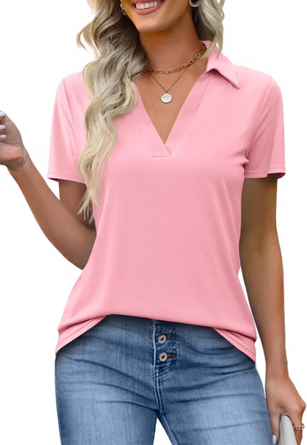 Women's Classic Relaxed Fit V-Neck Tee