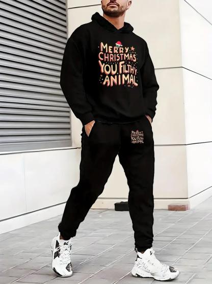 🎅Christmas Creative Men's Hoodie Set