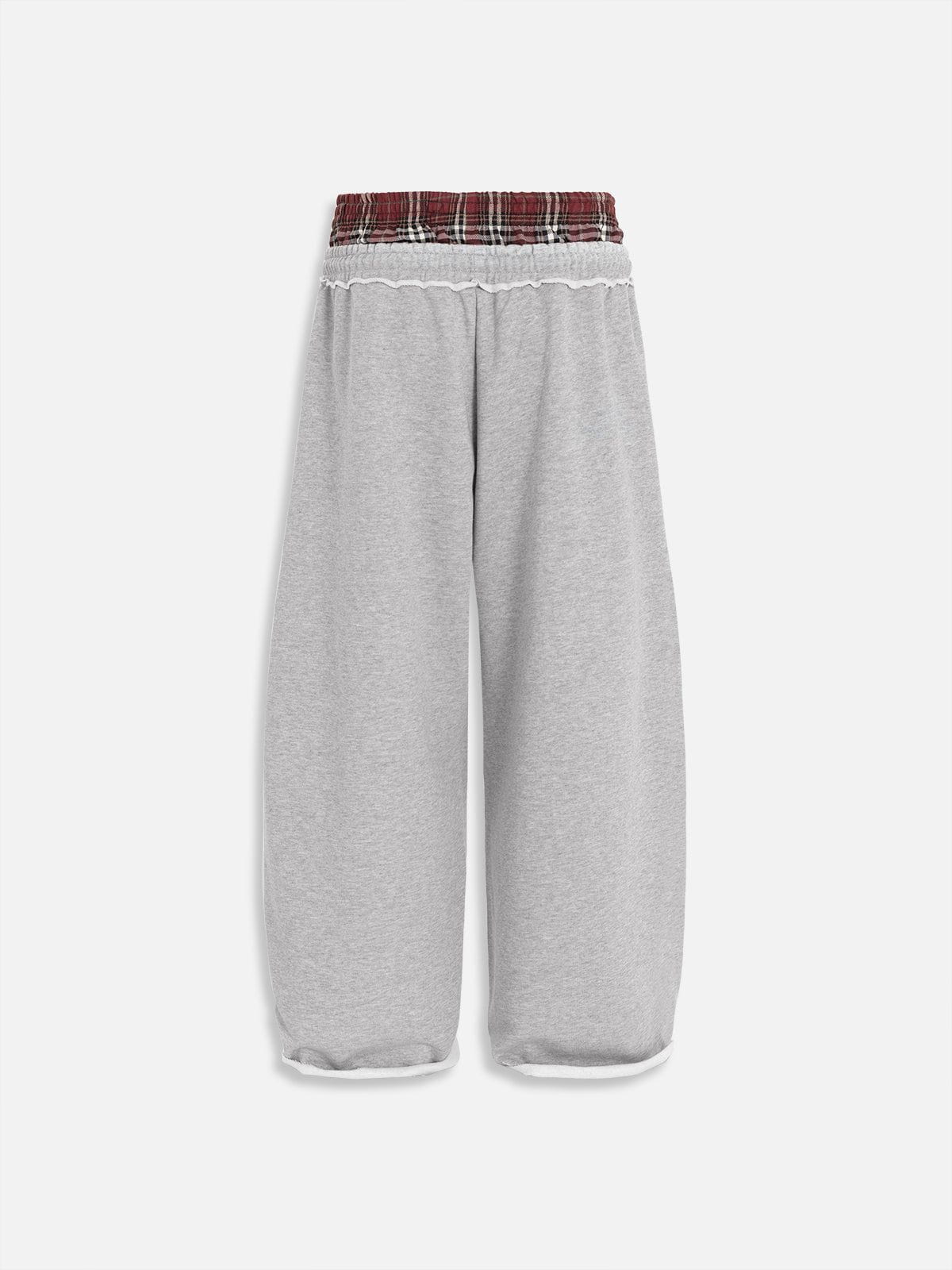 Retro Double Waist Sweatpants – Unisex Style