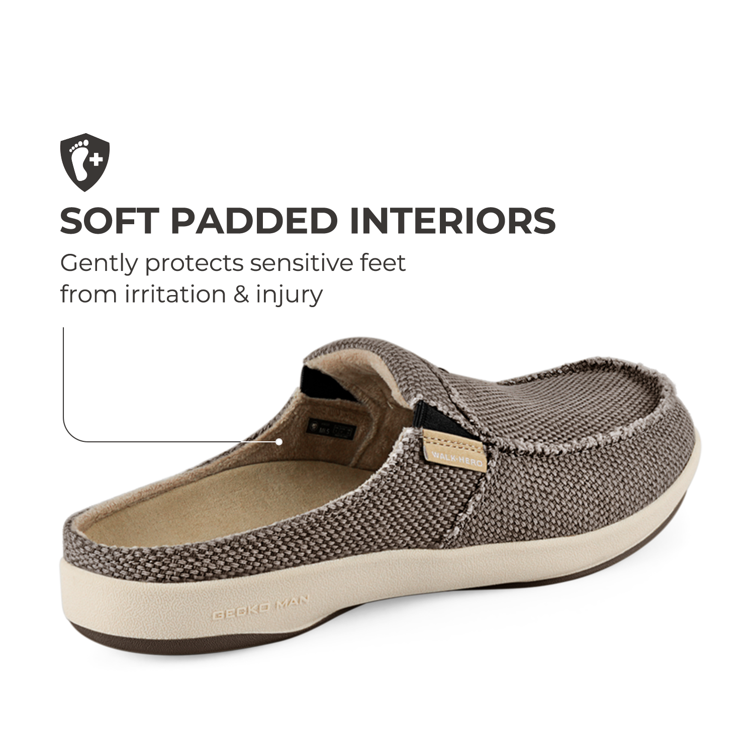 Men's Canvas Arch Support Slippers