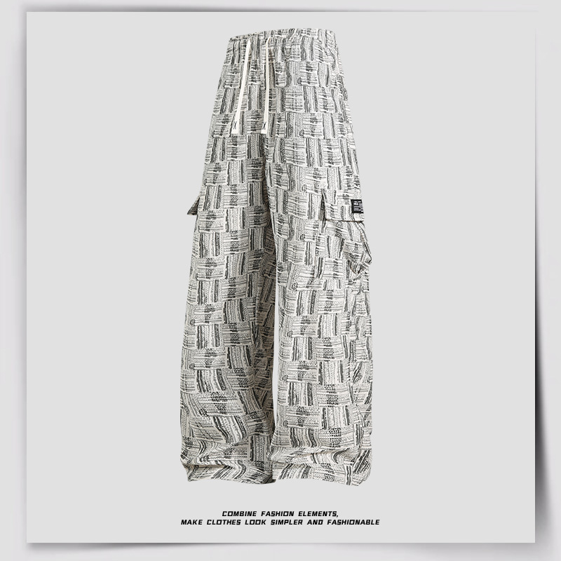 Men's Loose Wide-Leg Straight Casual Pants