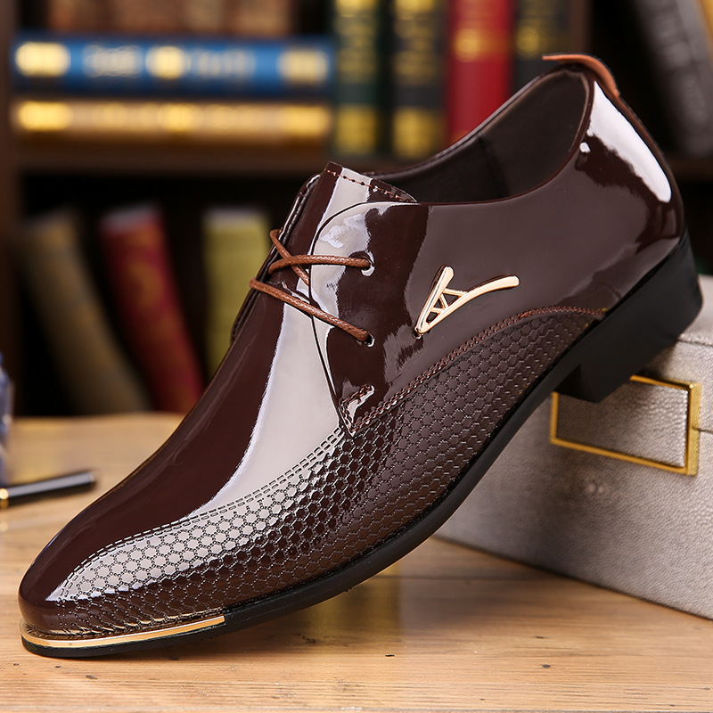 Men’s Sleek Patent Leather Dress Shoes