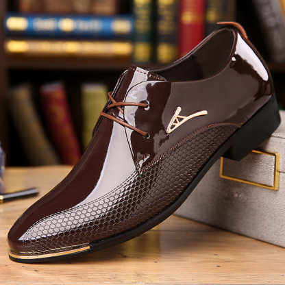 Men’s Sleek Patent Leather Dress Shoes