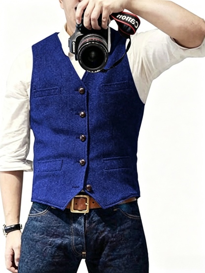 New Textured Men's Vest