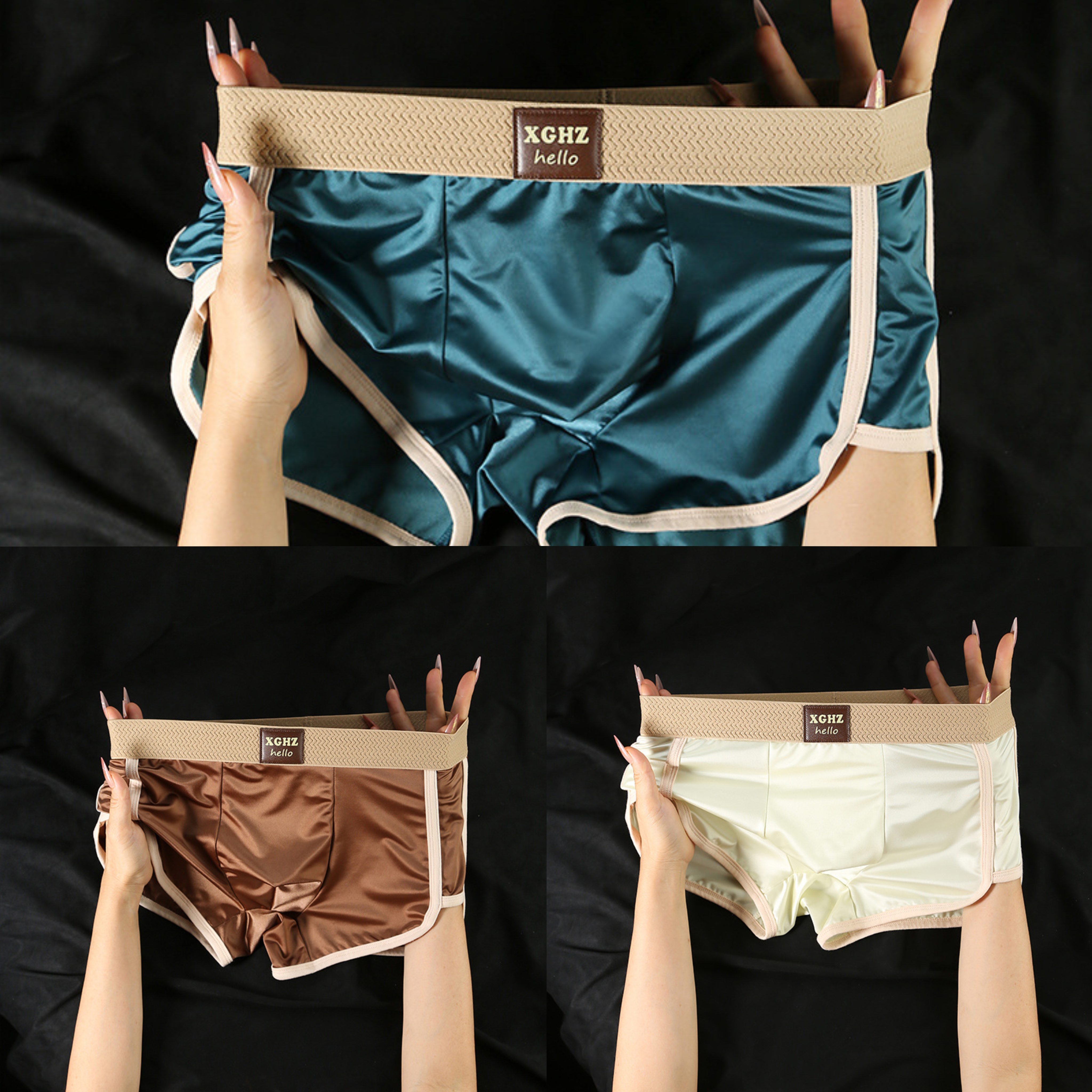 ❄Men's Luxury Cooling Satin Boxer Briefs