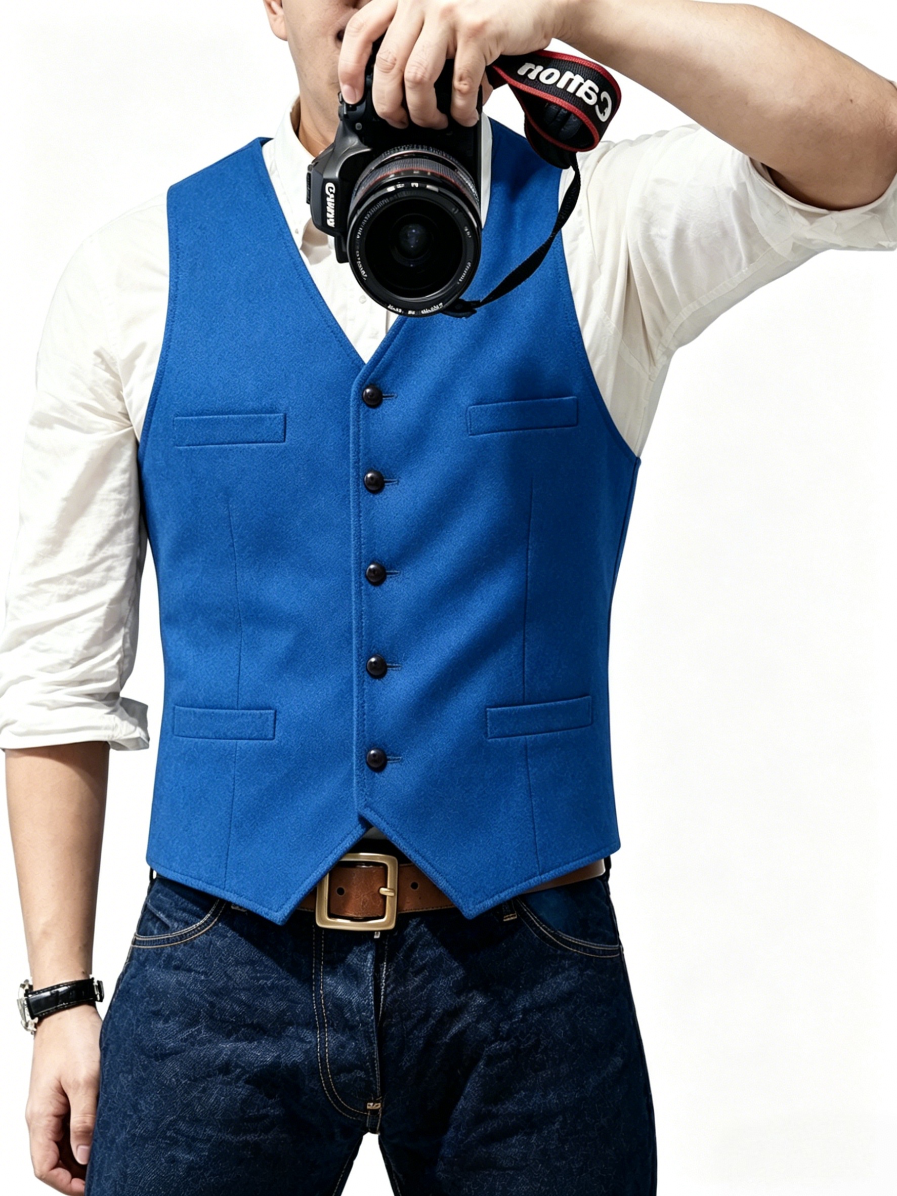 New Textured Men's Vest