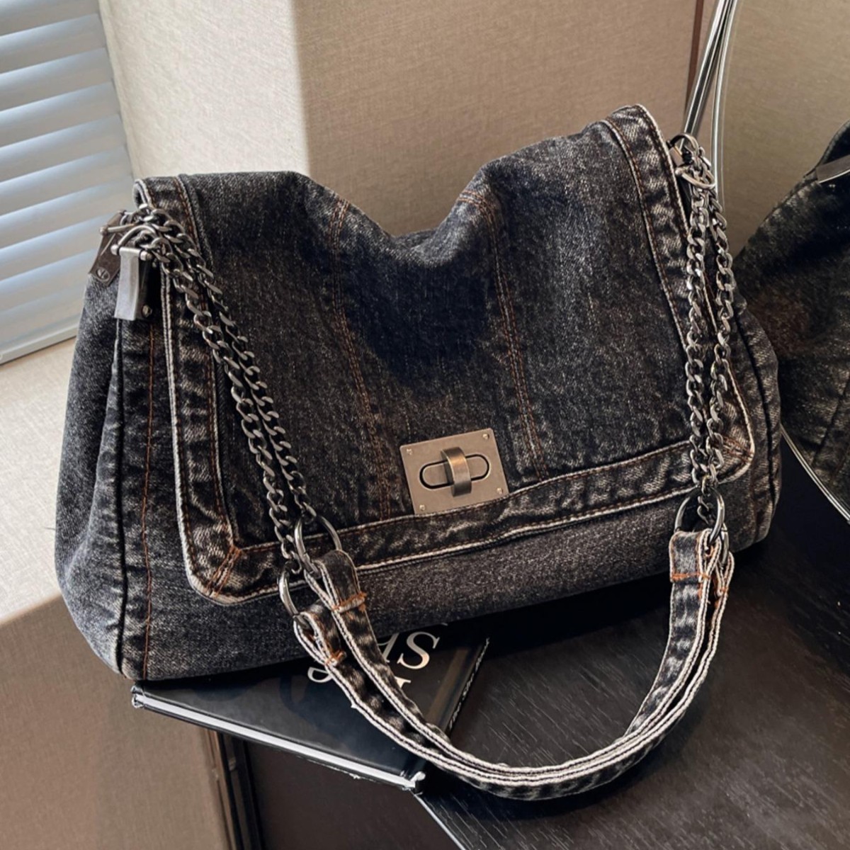 Vintage Denim Shoulder Bag ⭐⭐⭐⭐⭐