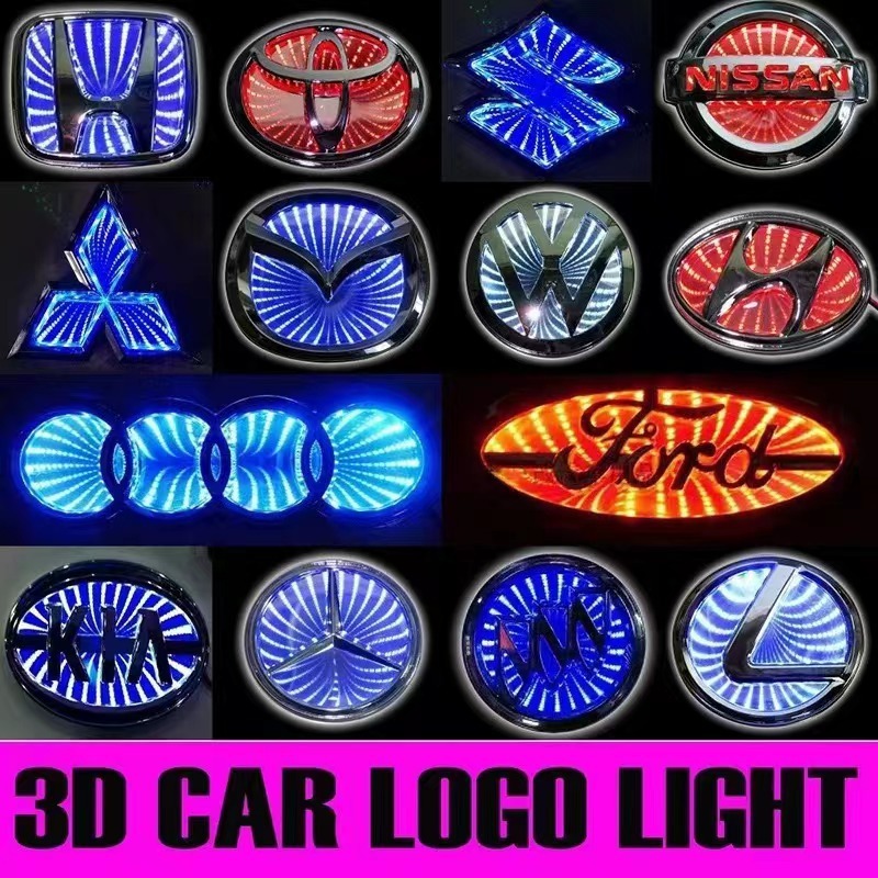 3D LED Luminous Car Logo Emblem Glow in the Dark