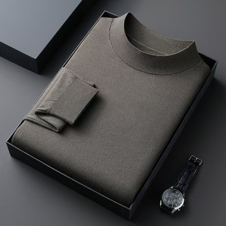 Classic Crew Neck Wool Sweater