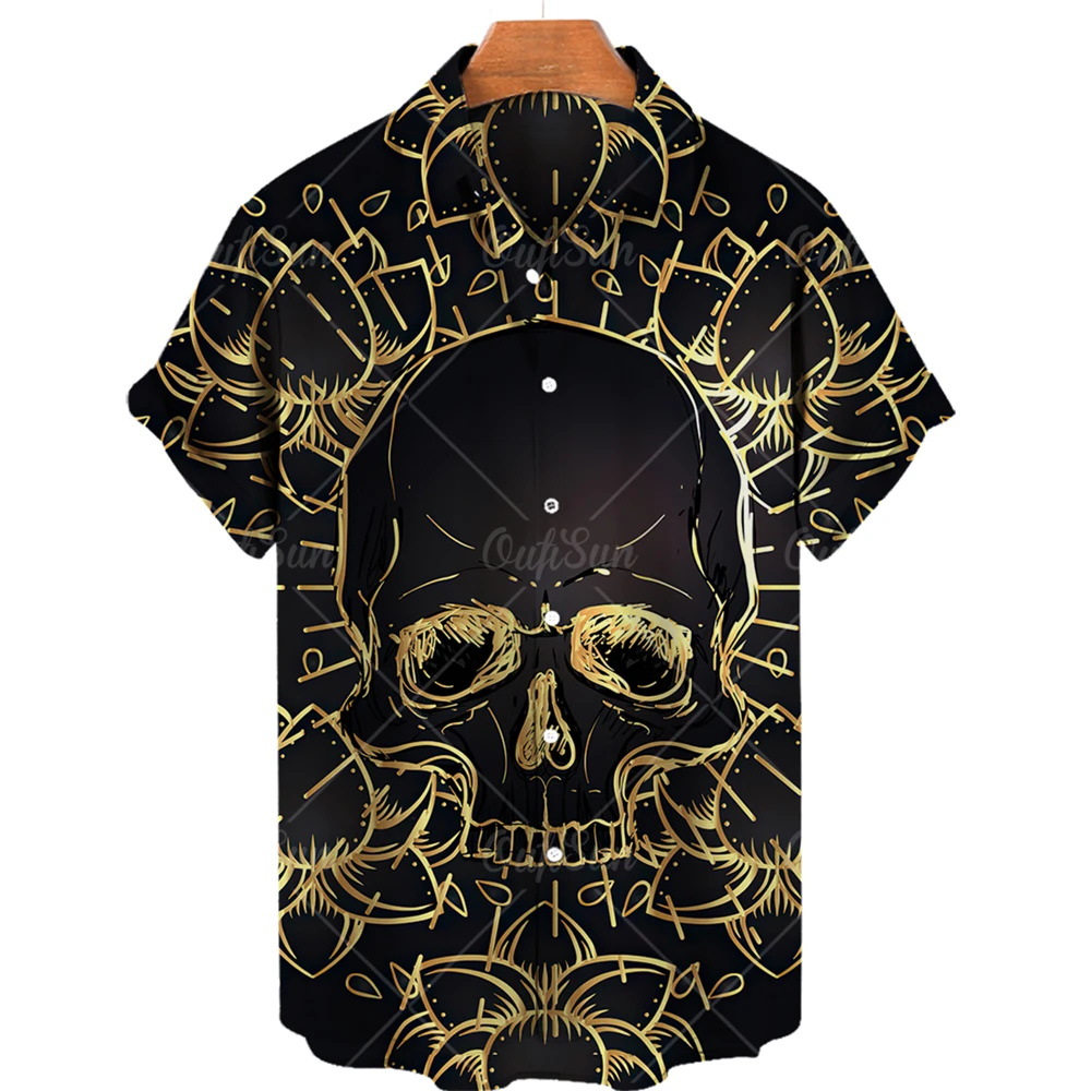 💀Men's Retro Skull Creative Loose Shirt