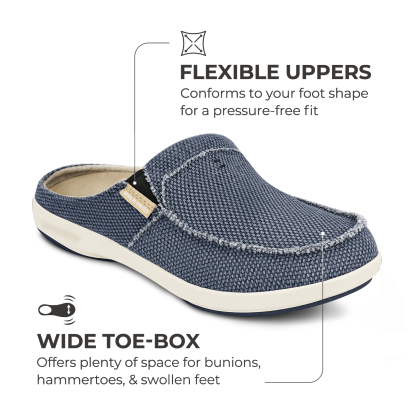 Men's Canvas Arch Support Slippers
