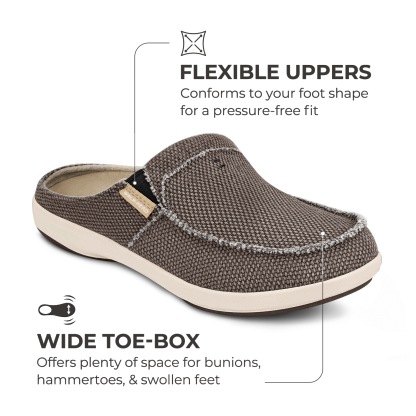 Men's Canvas Arch Support Slippers