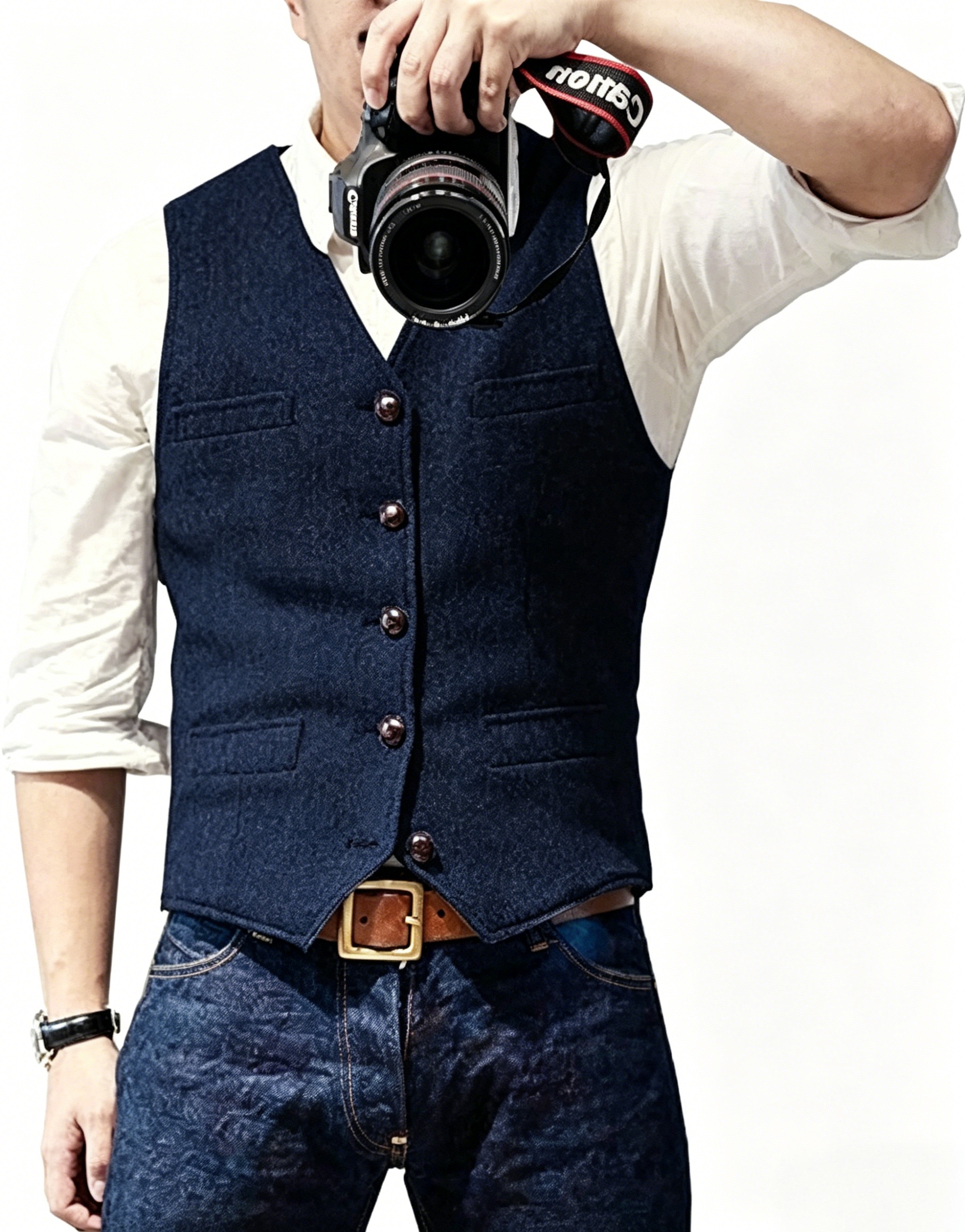 New Textured Men's Vest