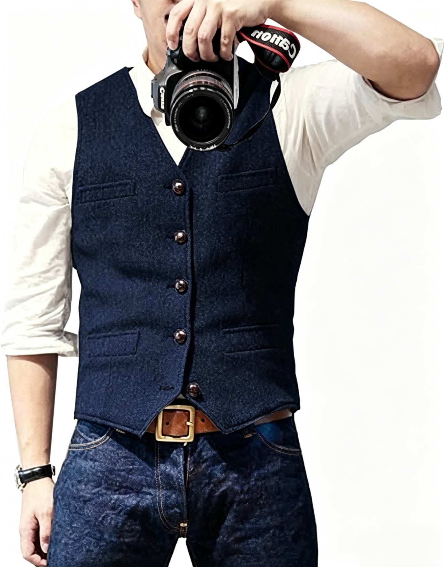 New Textured Men's Vest