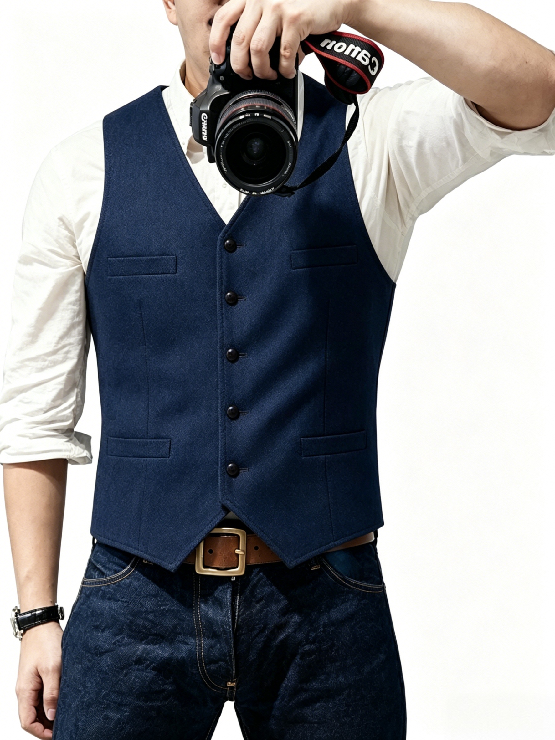 New Textured Men's Vest
