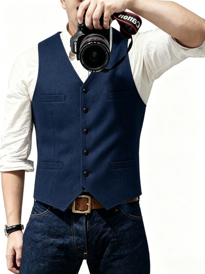 New Textured Men's Vest