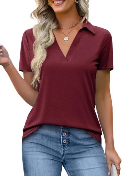 Women's Classic Relaxed Fit V-Neck Tee