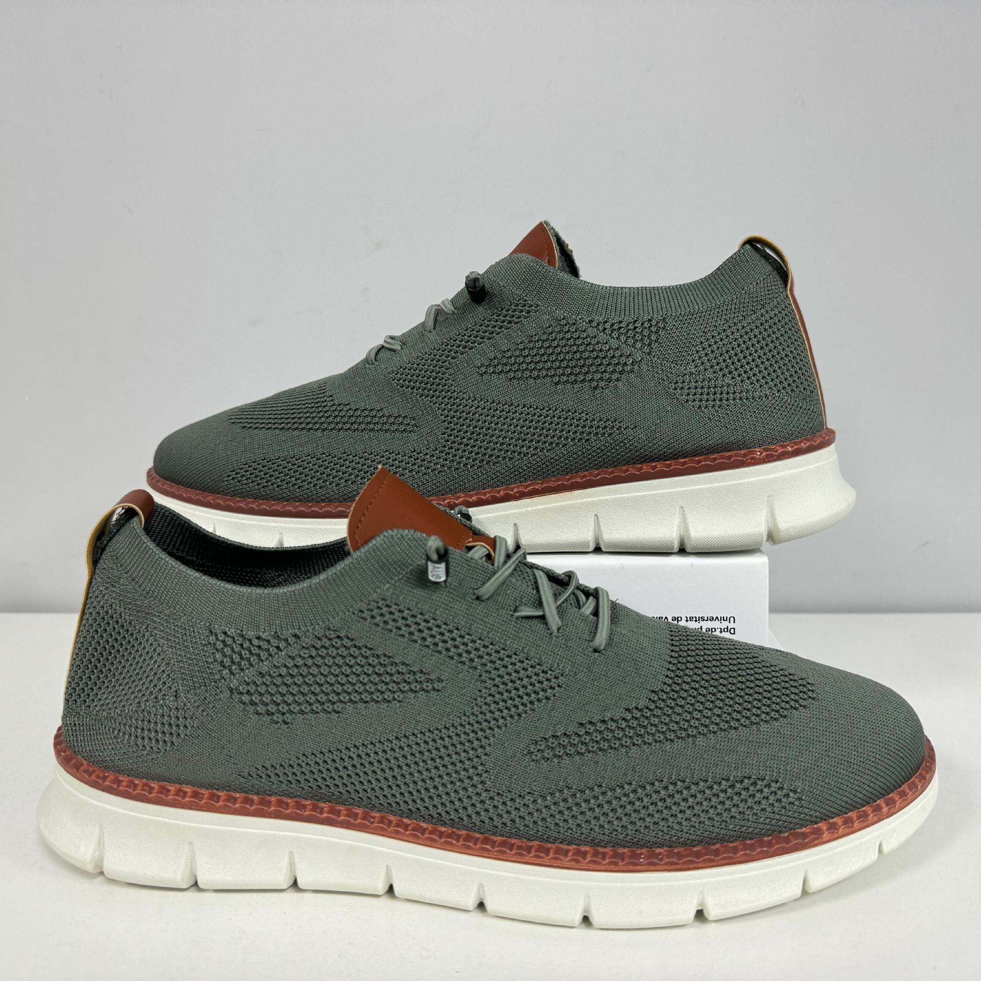 Men's Breathable Knit Dress Sneakers