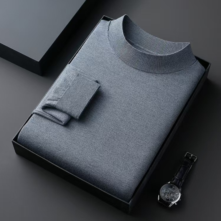 Classic Crew Neck Wool Sweater