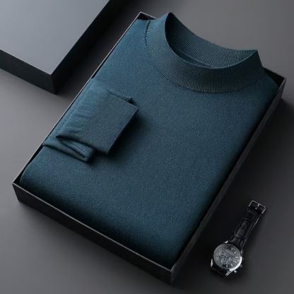 Classic Crew Neck Wool Sweater