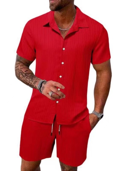 👕 New Men’s Solid Color Set | Relaxed & Stylish Everyday Wear