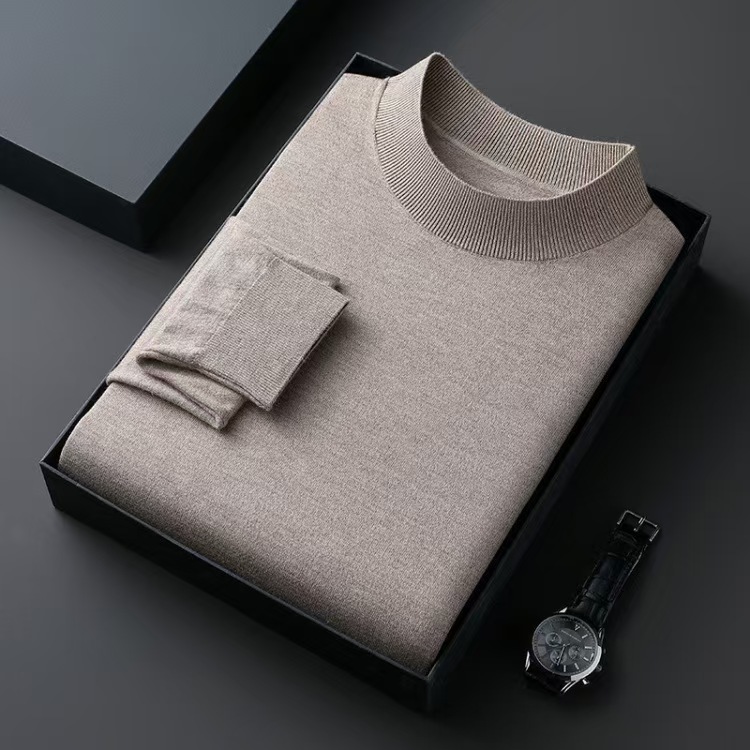 Classic Crew Neck Wool Sweater