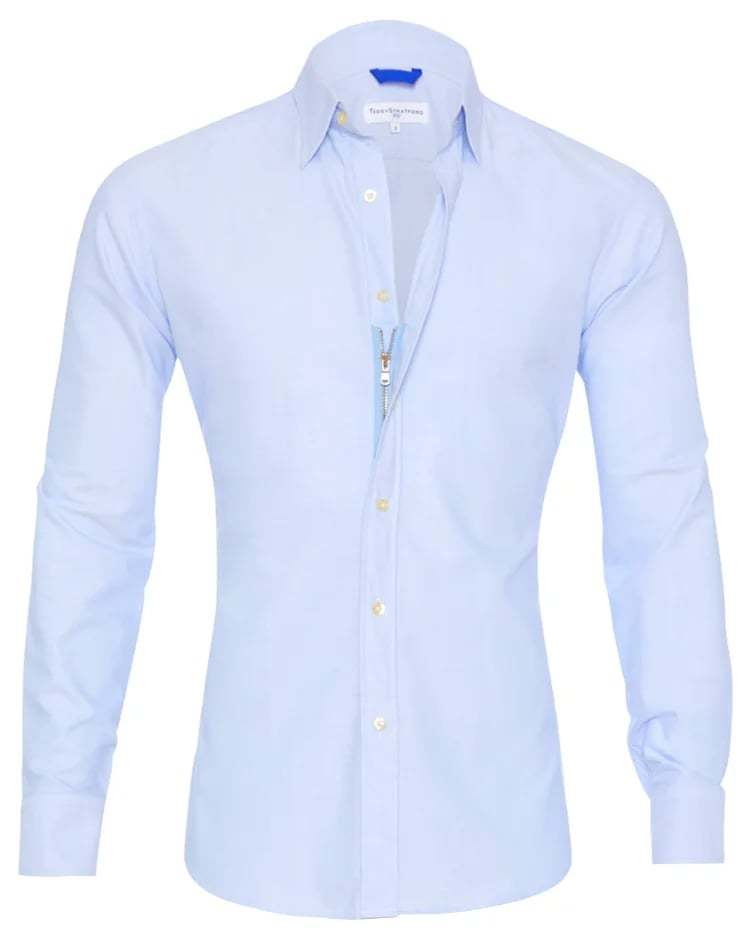 ✨🔥Oxford Stretch Zip Shirt (Buy 2 Free Shipping)