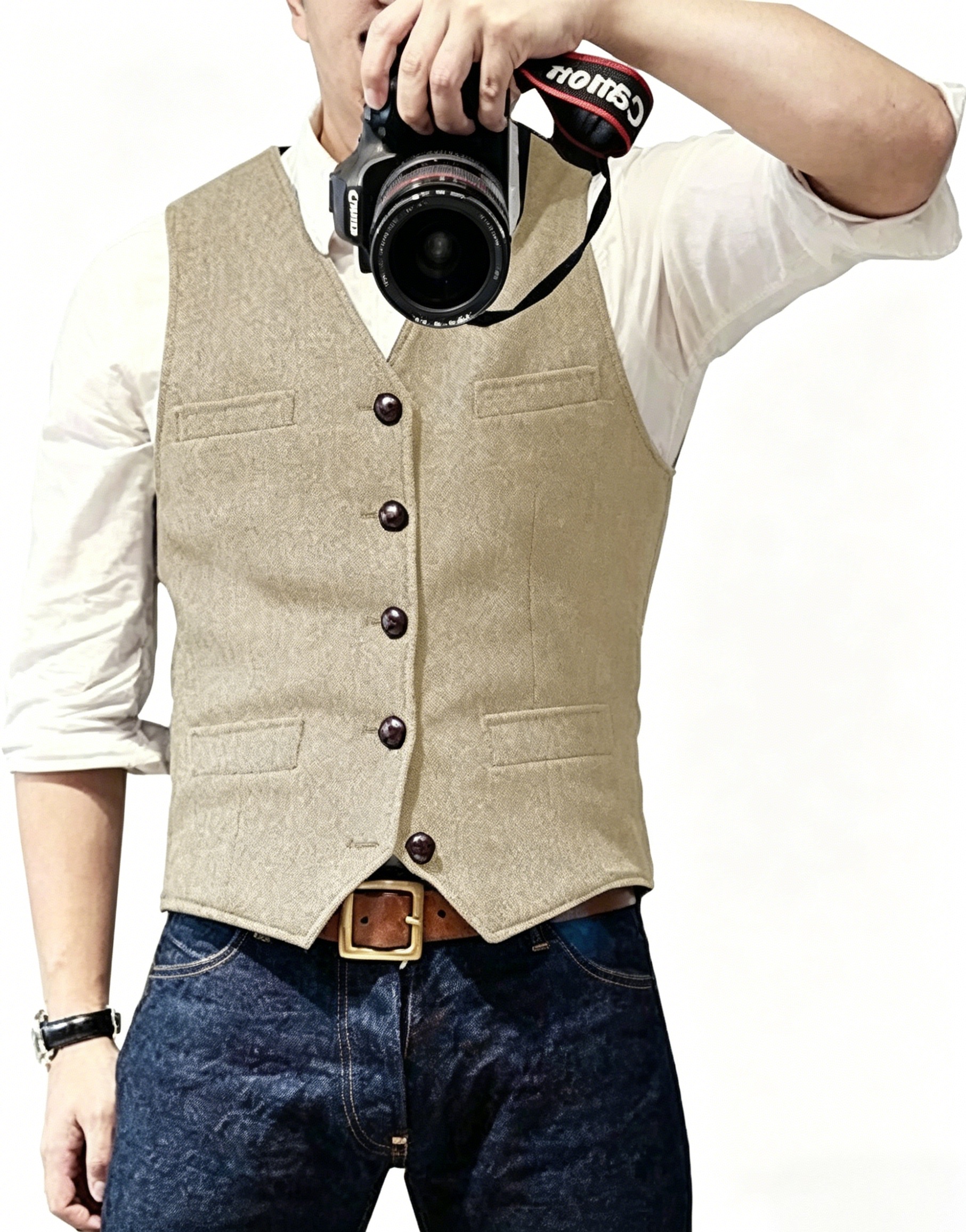 New Textured Men's Vest